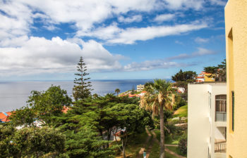 Ausblick von unseren Apartments in Canico de Baixo auf das Meer